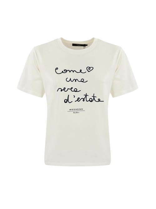 T-shirt Barbano in cotone con stampa WEEKEND MAX MARA | 2425976041600003